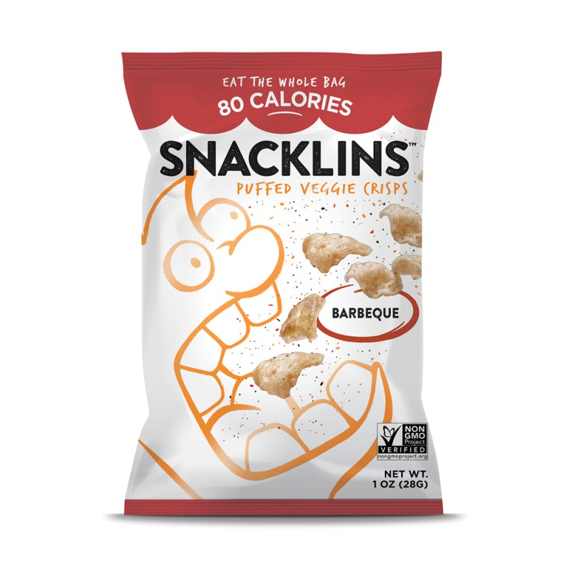 Snacklins Barbeque Puffed Chips Snacklins Barbeque Puffed Chips