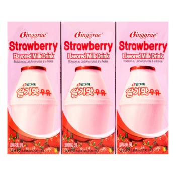Binggrae Flavor Milk Strawberry Binggrae Flavor Milk Strawberry