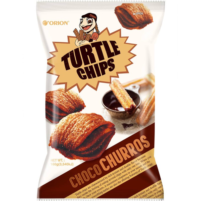 Orion Turtle Chips Choco Churros Orion Turtle Chips Choco Churros