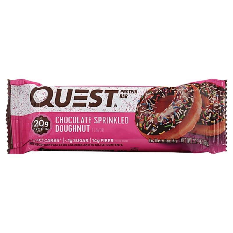 QUEST CHOCOLATE SPRINKLED DOUGHNUT QUEST CHOCOLATE SPRINKLED DOUGHNUT