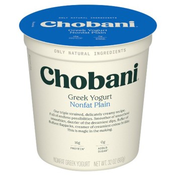 Chobani Non-Fat Plain Greek Yogurt Chobani Non-Fat Plain Greek Yogurt
