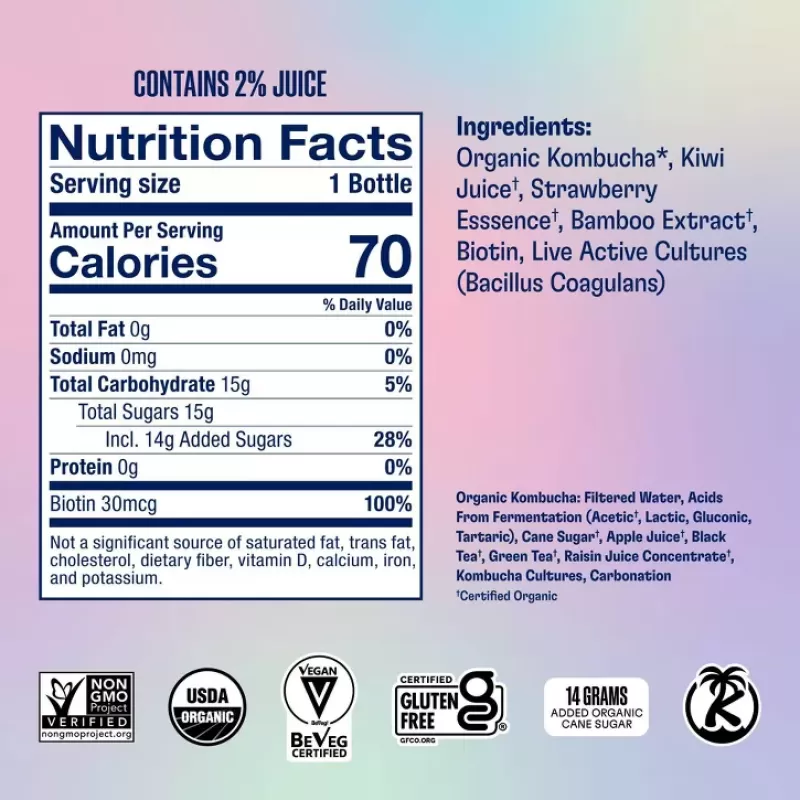 Health-Ade Kombucha Strawberry Glow Health-Ade Kombucha Strawberry Glow