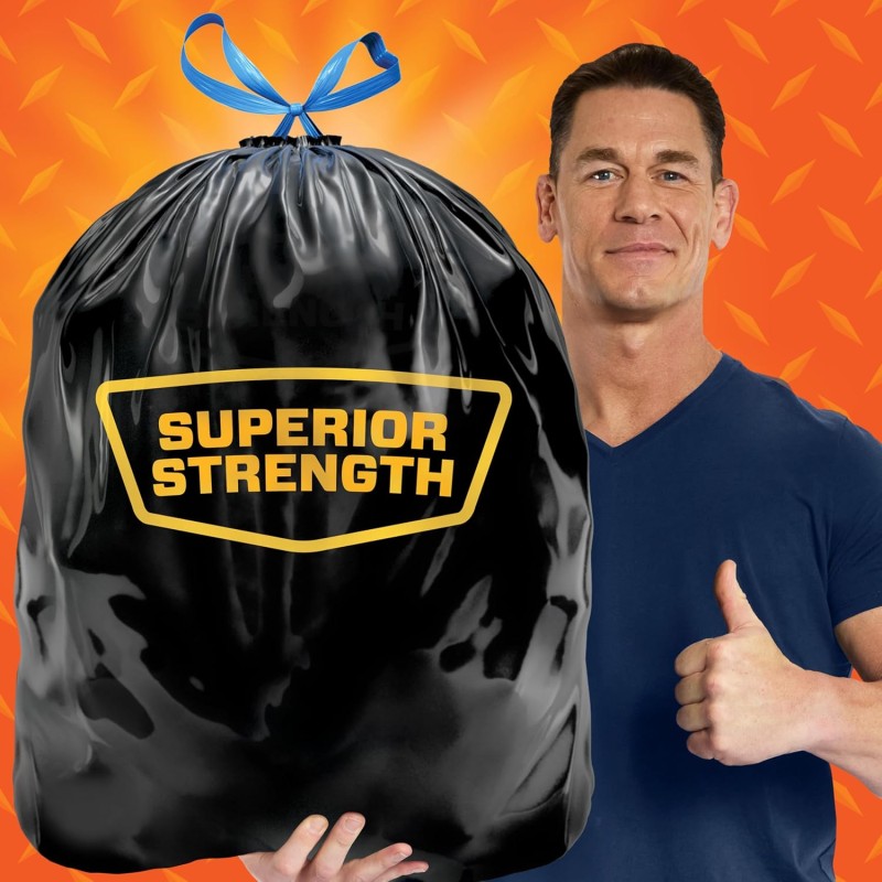 Hefty Strong Large Trash Bags Multipurpose 56ct