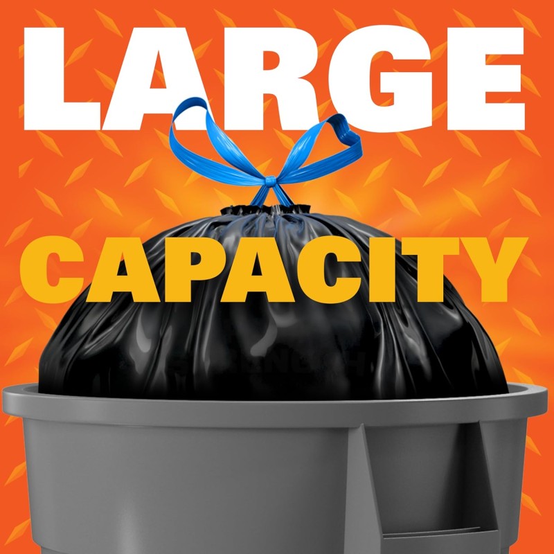Hefty Strong Large Trash Bags Multipurpose 56ct
