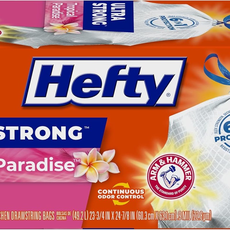 Hefty Ultra Stong Tropical Paradise Trash Bags