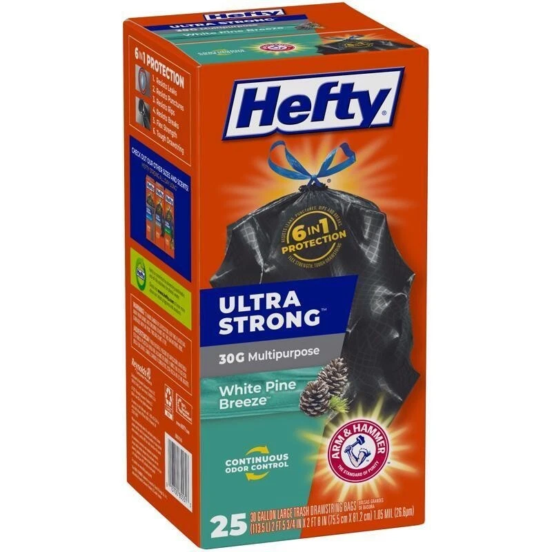 Hefty Ultra Strong 30 Gal Multipurpose 25ct