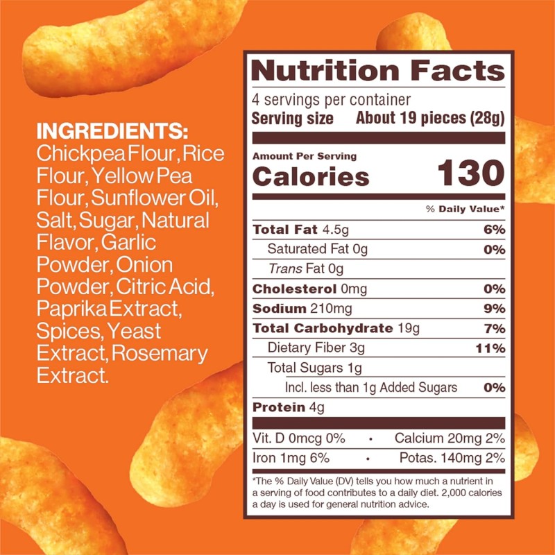 Hippeas Organic Nacho Vibes Chickpea Puffs Hippeas Organic Nacho Vibes Chickpea Puffs