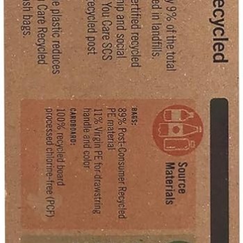 If You Care Recycled Trash Bag 30 Gallon 10 Pack