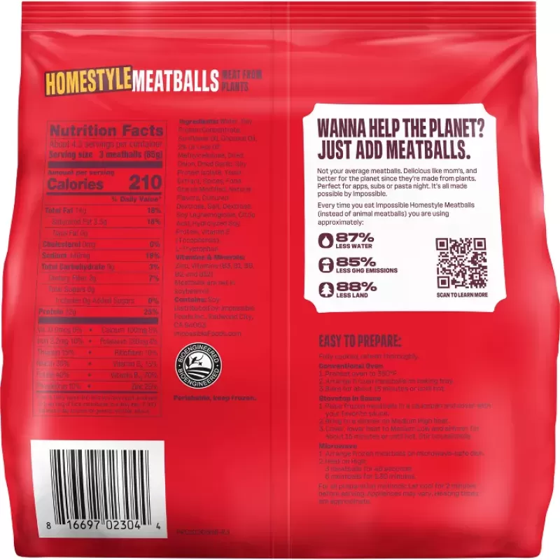 Impossible Homestyle Meatballs