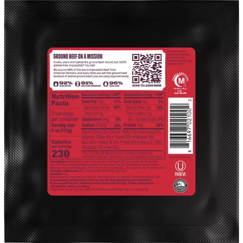 Impossible Plants Based Beef