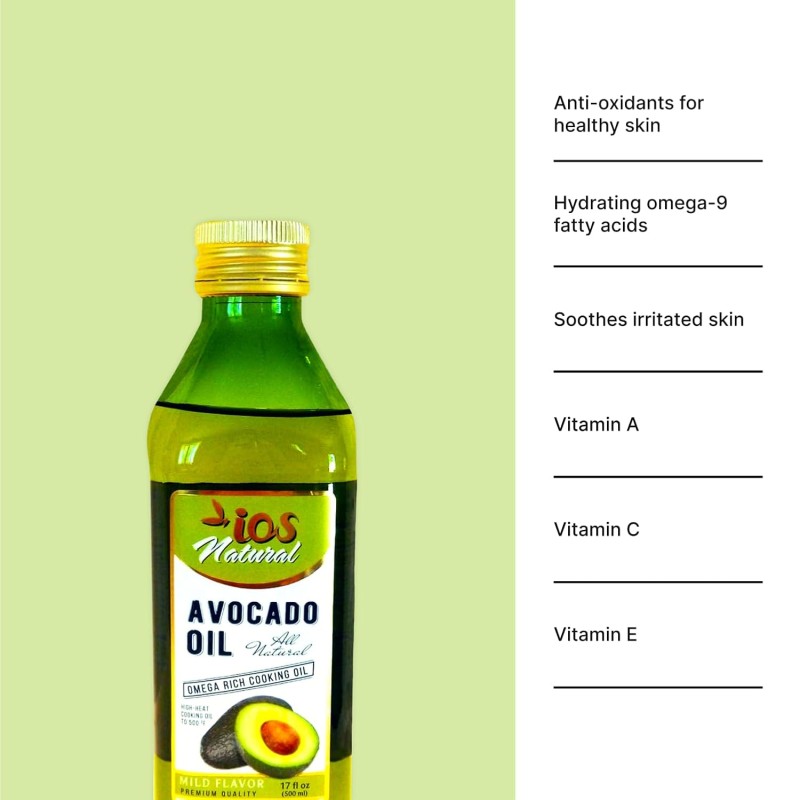 Ios Natural Avocado Oil 17oz Ios Natural Avocado Oil 17oz
