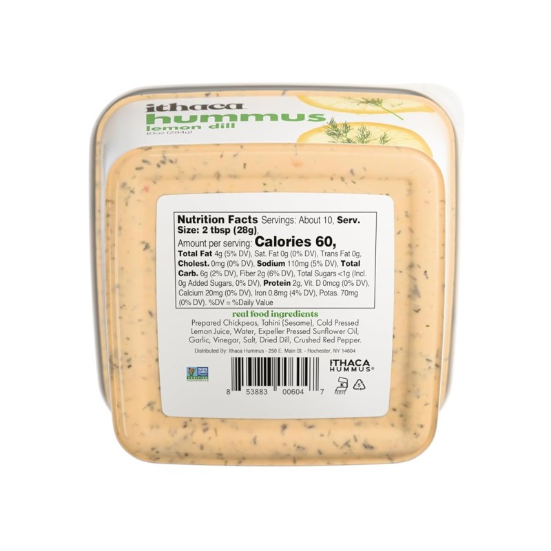 Ithaca Lemon Dill Hummus Ithaca Lemon Dill Hummus