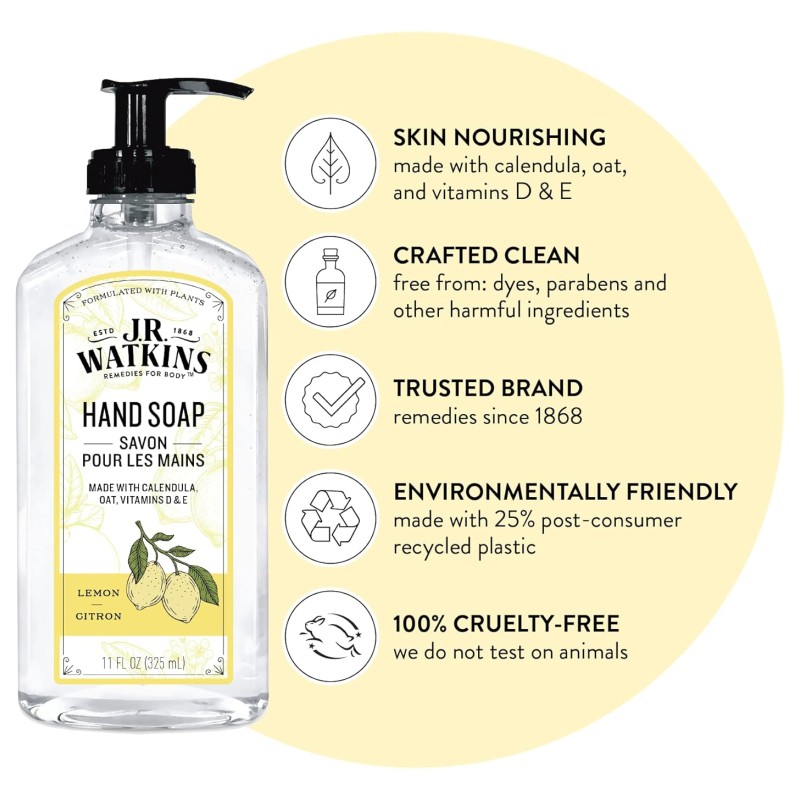 J.R. Watkins Hand Soap Lemon