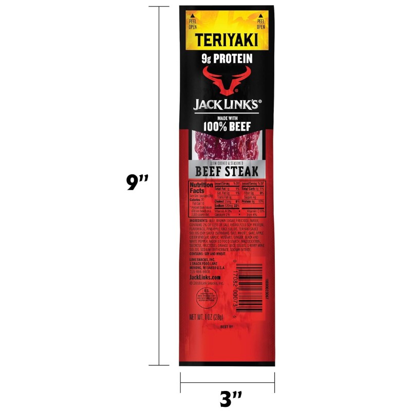 Jack Link's Beef Steak Teriyaki Jack Link's Beef Steak Teriyaki