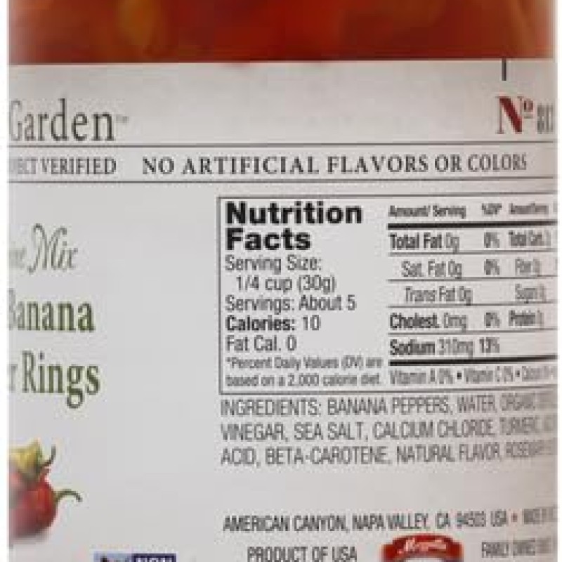 Jeff’s Garden Mild Banana Pepper Rings