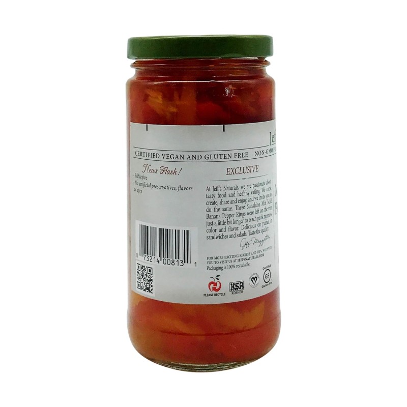 Jeff’s Garden Mild Banana Pepper Rings