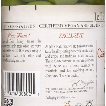 Jeff's Pitted Castelvetrano Olives