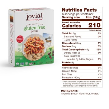 Jovial Organic Brown Rice Penne Rigate