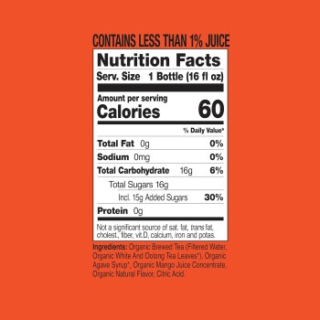 Just Ice Tea Mango White Tea