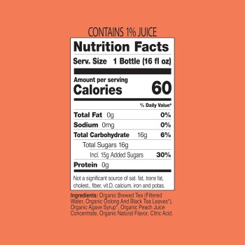 Just Ice Tea Peach Oolong Tea