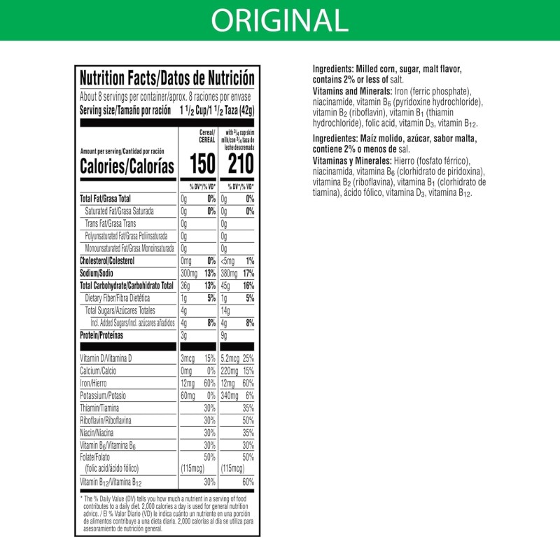 Kellogg's Corn Flakes The Original 12 OZ Kellogg's Corn Flakes The Original 12 OZ