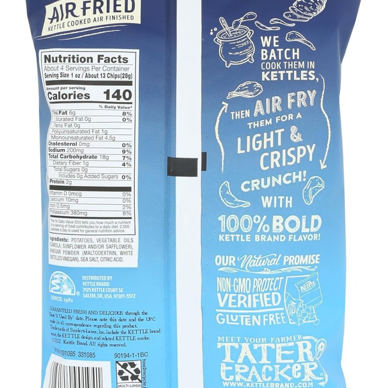 Kettle Brand Air Fried Sea Salt & Vinegar