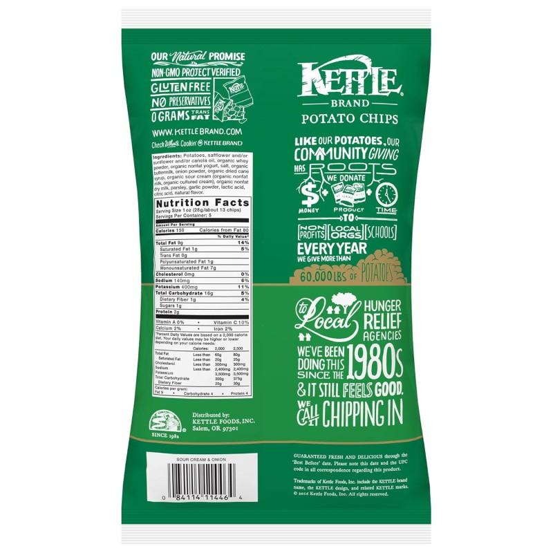 Kettle Chips Sour Cream & Onion