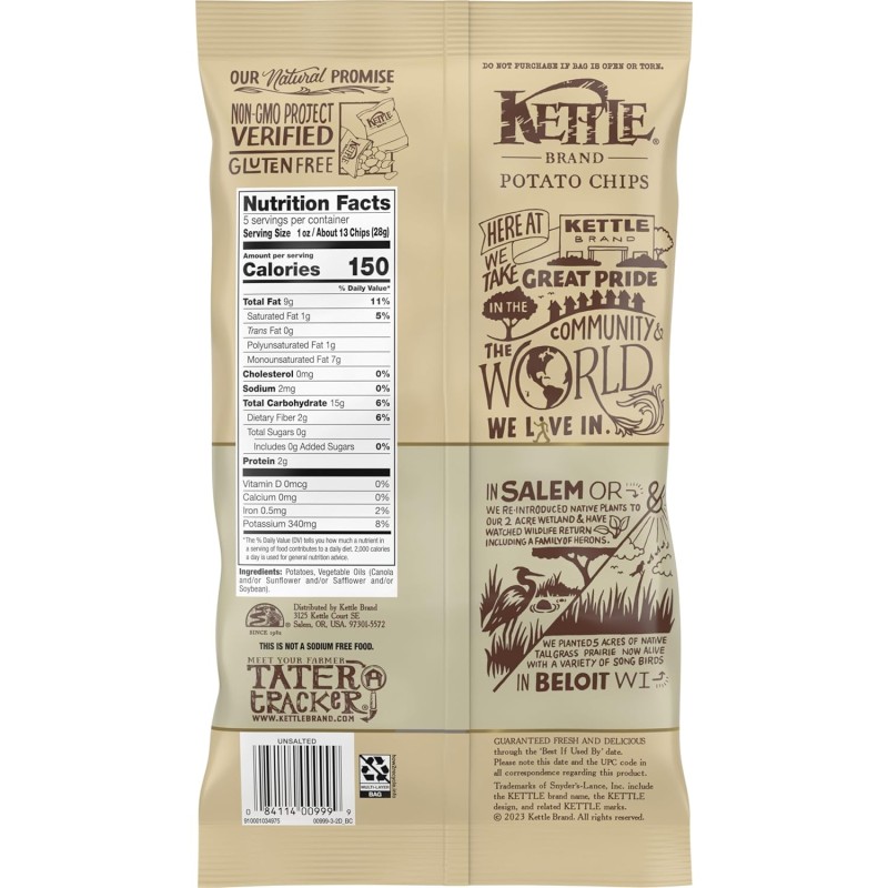 Kettle Chips Unsalted
