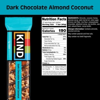 Kind Bar Dark Chocolate Almond & Coconut Kind Bar Dark Chocolate Almond & Coconut