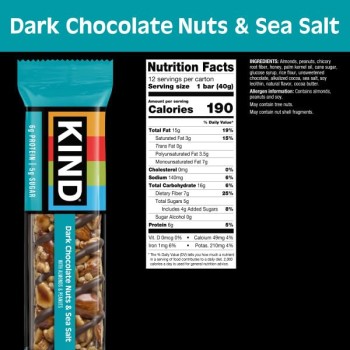 Kind Bar Extra Dark Chocolate Nuts & Sea Salt Kind Bar Extra Dark Chocolate Nuts & Sea Salt