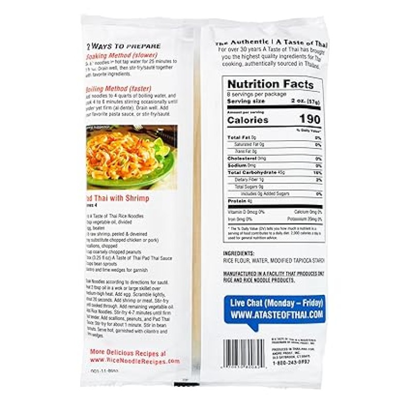 A Taste Of Thai Rice Noodles, 16-Ounce A Taste Of Thai Rice Noodles, 16-Ounce