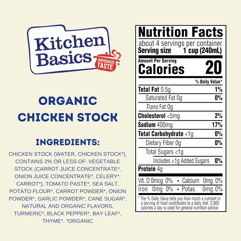 Kitchen Basics Organic Chicken Stock