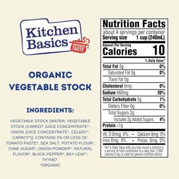 Kitchen Basics Organic Vegetable Stock