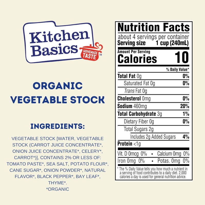 Kitchen Basics Organic Vegetable Stock