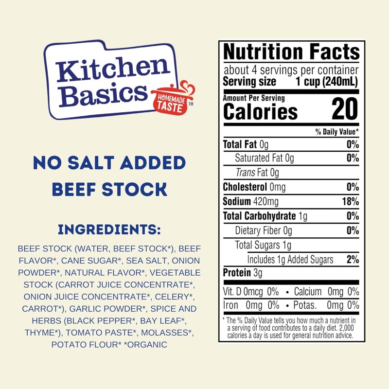 Kitchen Basics Beef Stock Unsalted