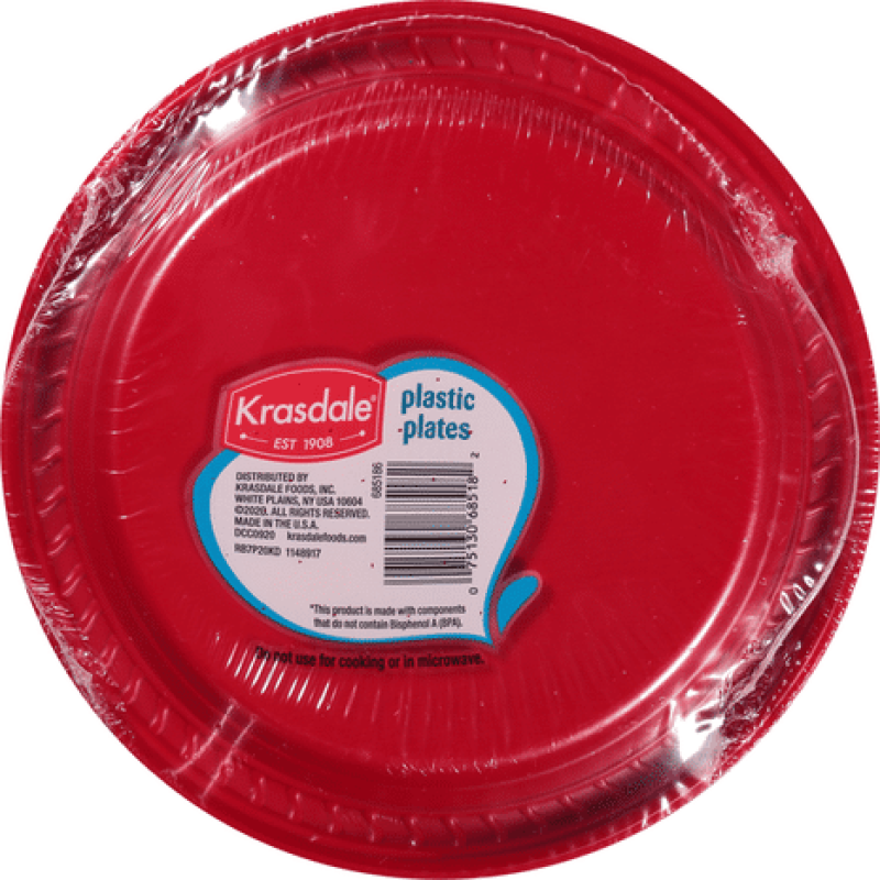 Krasdale Plastic Plates 20ct