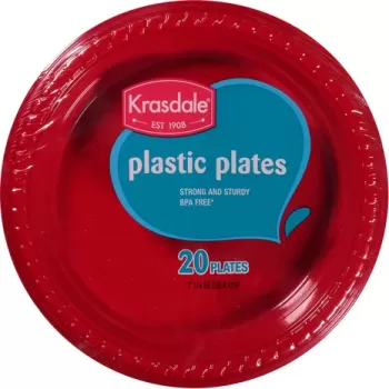 Krasdale Plastic Plates 20ct