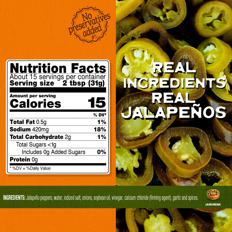 La Morena Pickled Jalapeno Nacho Slices