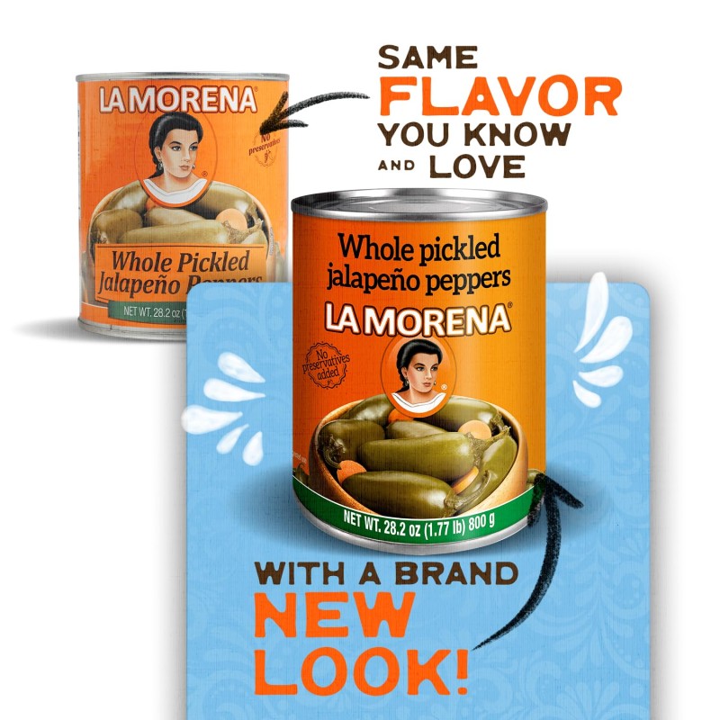 La Morena Whole Pickled Jalapeño Peppers