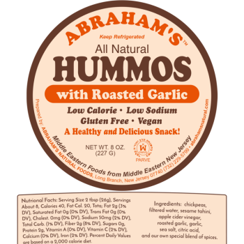Abraham Hummus Roasted Garlic Abraham Hummus Roasted Garlic