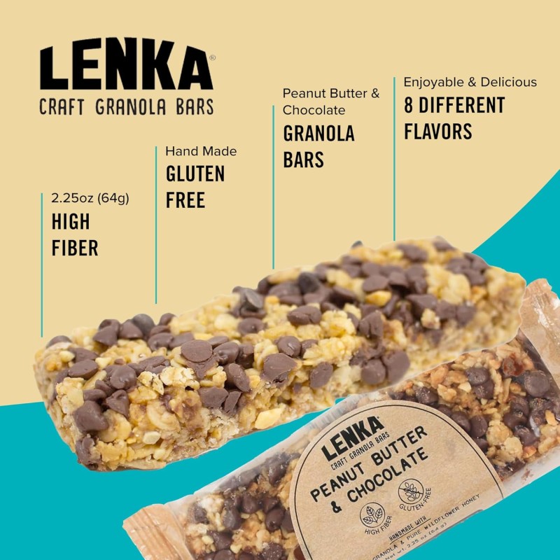 Lenka Granola Bar Peanut Butter & Chocolate
