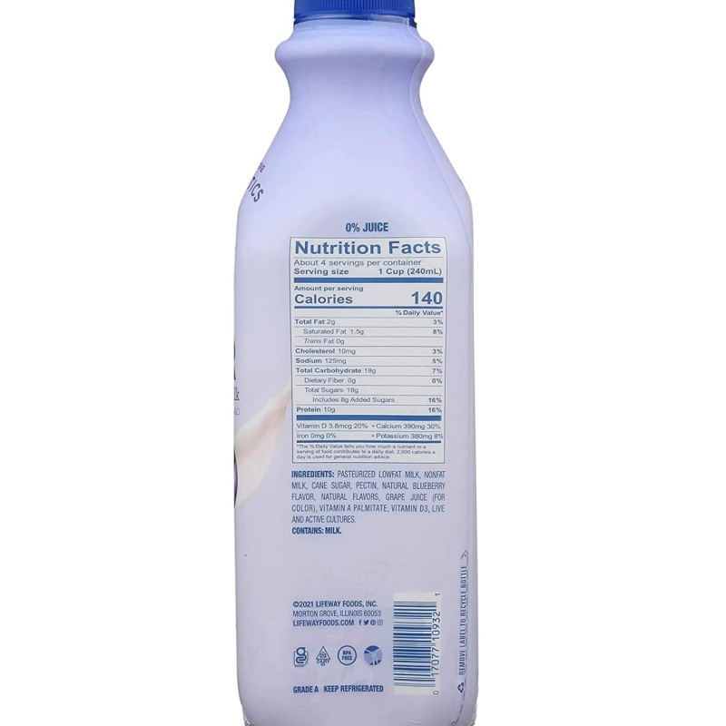 Lifeway Organic Kefir Blueberry