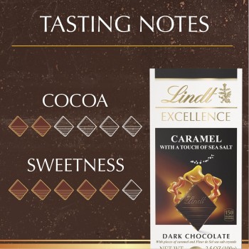 Lindt Dark Chocolate Caramel Sea Salt
