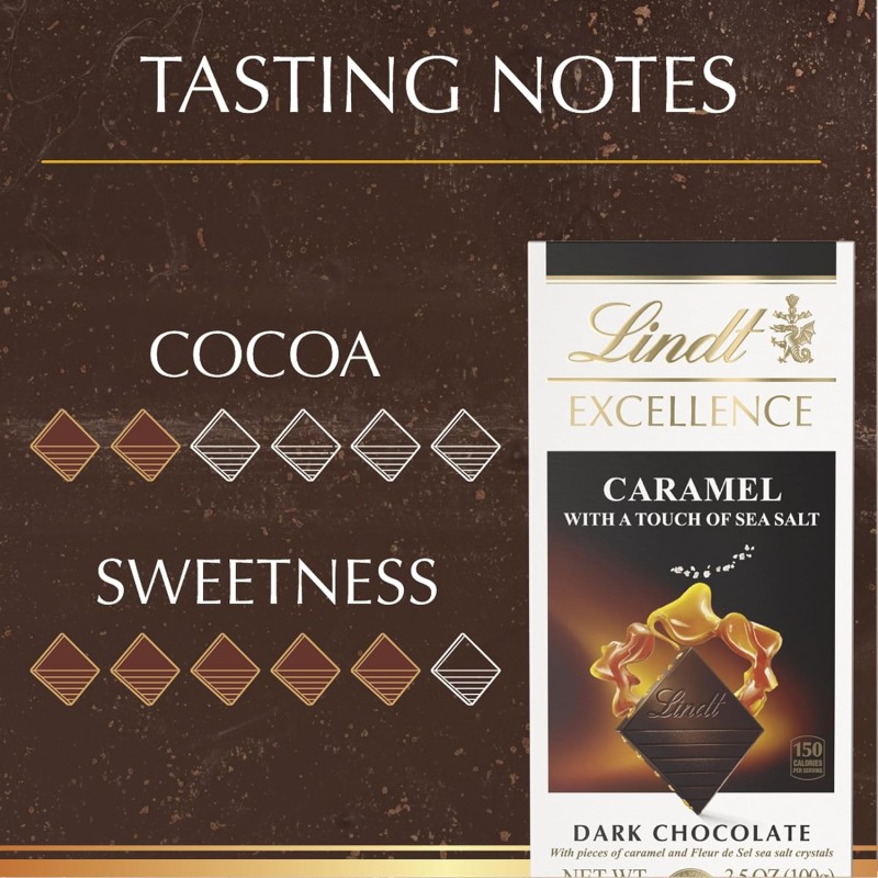 Lindt Dark Chocolate Caramel Sea Salt Lindt Dark Chocolate Caramel Sea Salt