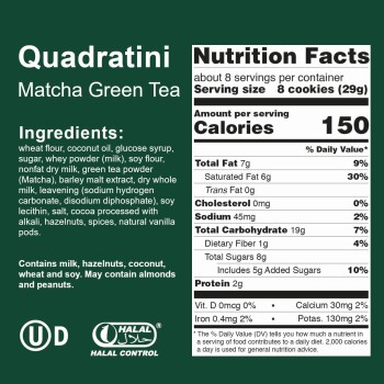 Loacker Quadartini Matcha Green Tea