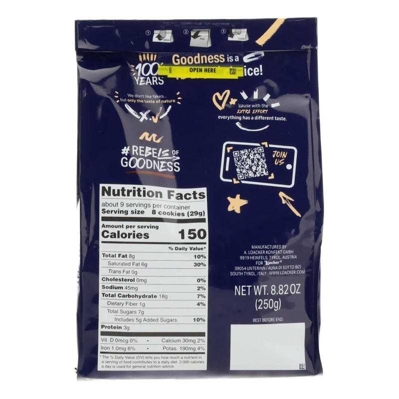 Loacker Quadratini Cookies Chocolate