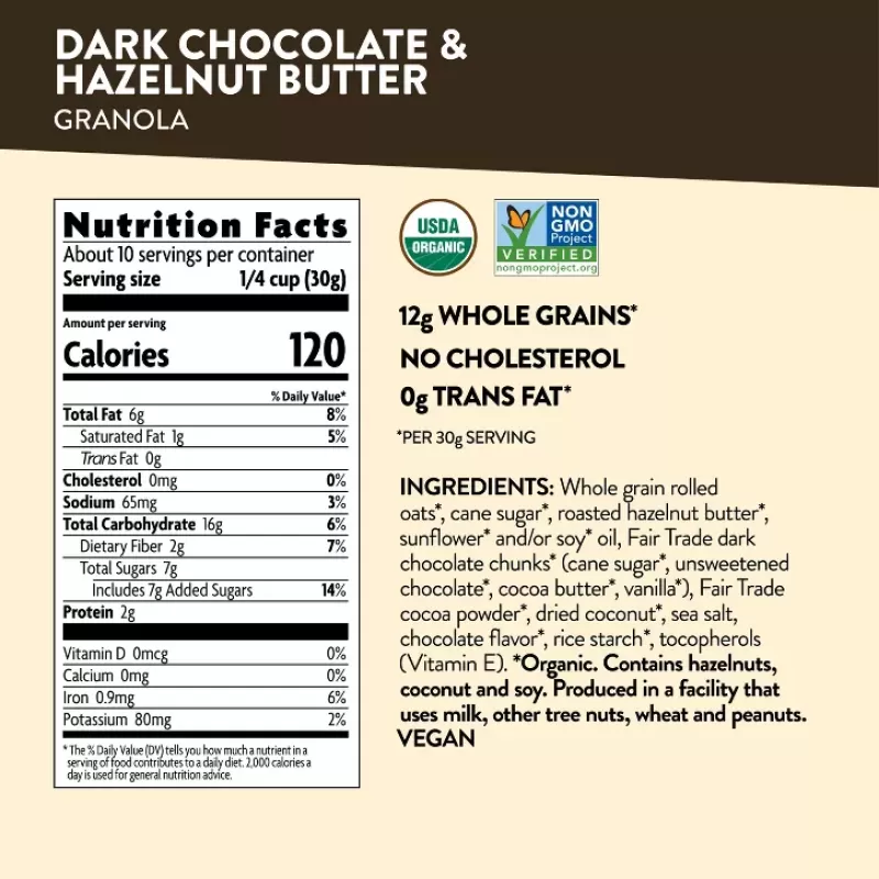 Love Crunch Dark Chocolate & Hazelnut Butter