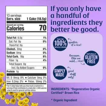 Lundberg Organic Rice Cake Salt Free