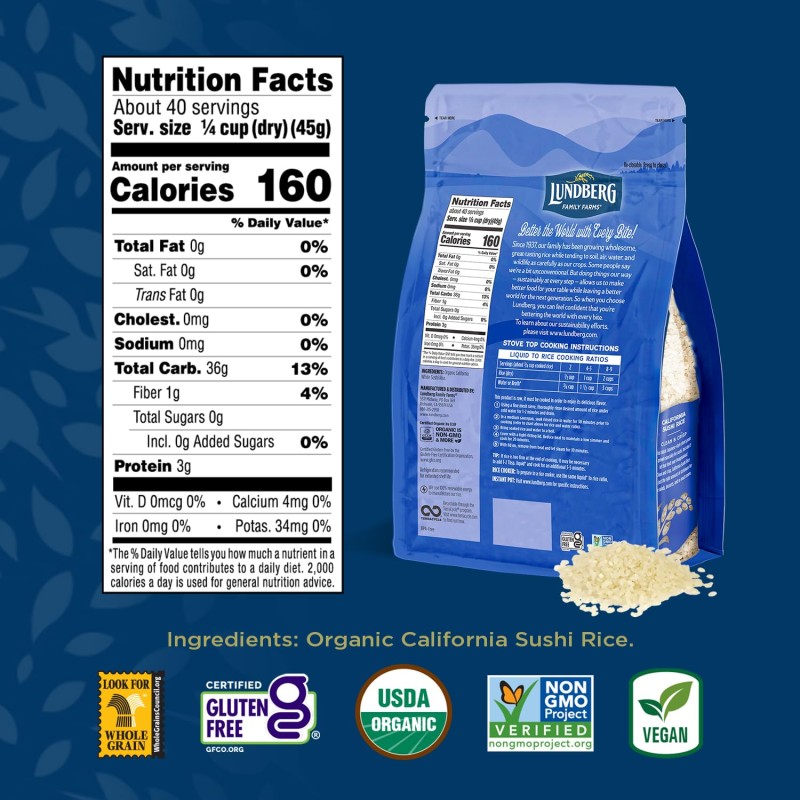 Lundberg Organic Sushi Rice Lundberg Organic Sushi Rice