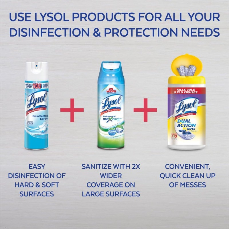 Lysol Dual Action Disinfecting Wipes